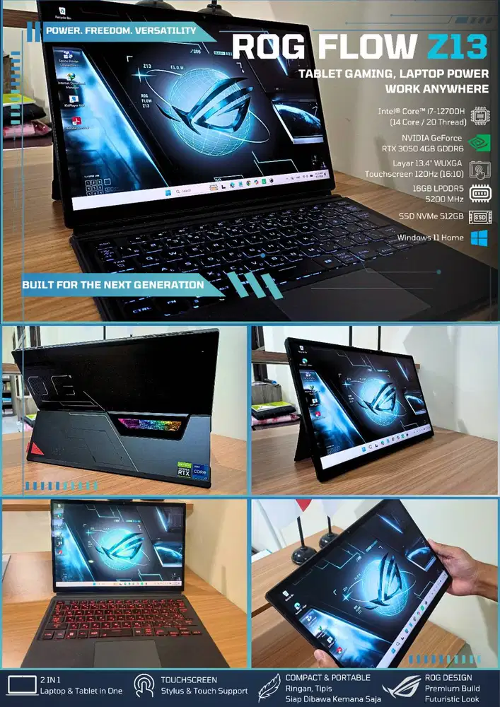 ROG Flow Z13 | 2 In 1 Detachable Tablet