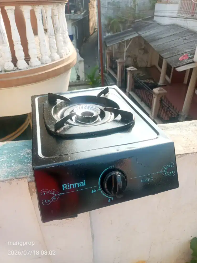 Kompor gas rinai satu tungku mulus normal