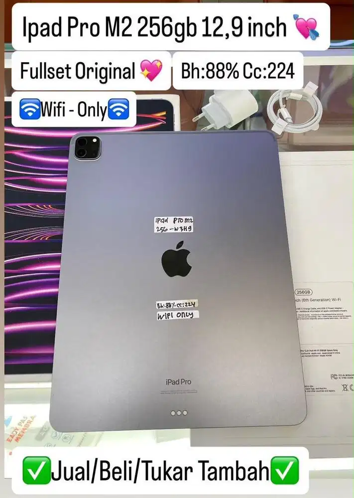 Ipad Pro M2 13 inch 256 Gb Space Grey Bisa cicilan tanpa dp
