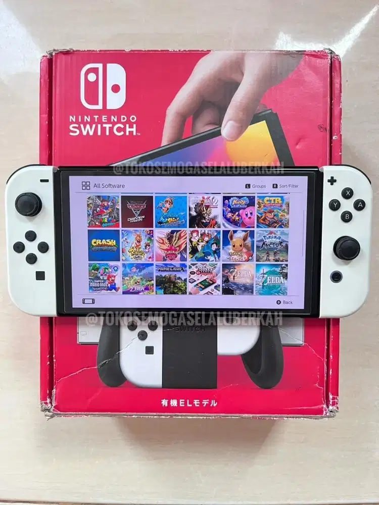 Nintendo Switch Oled 256GB Fullset Fullgame