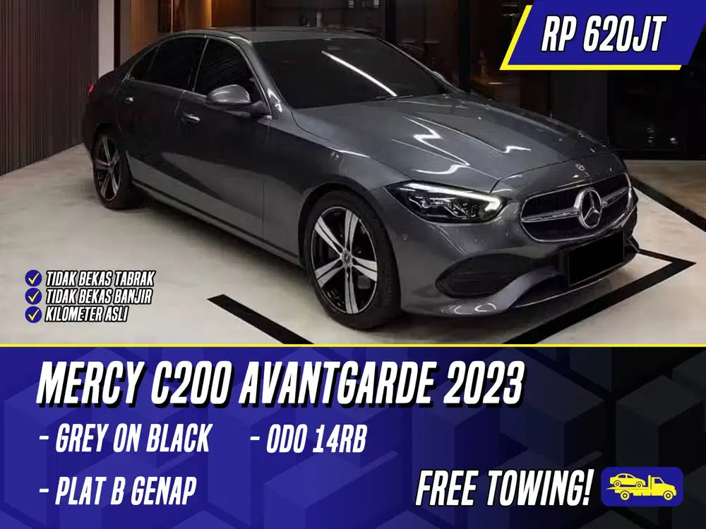 Mercedes Benz C200 Avantgarde 2023 NIK 2022 Grey on Black Abu Mercy