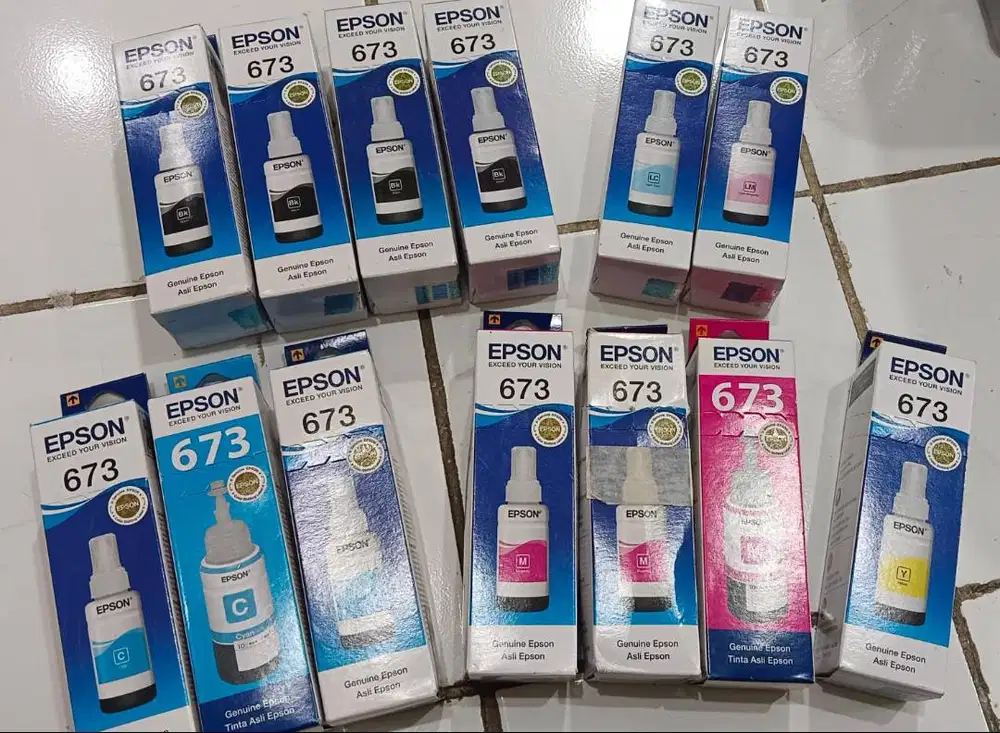 Tinta Epson Original T673 (EXP/Expired) – 100% Asli