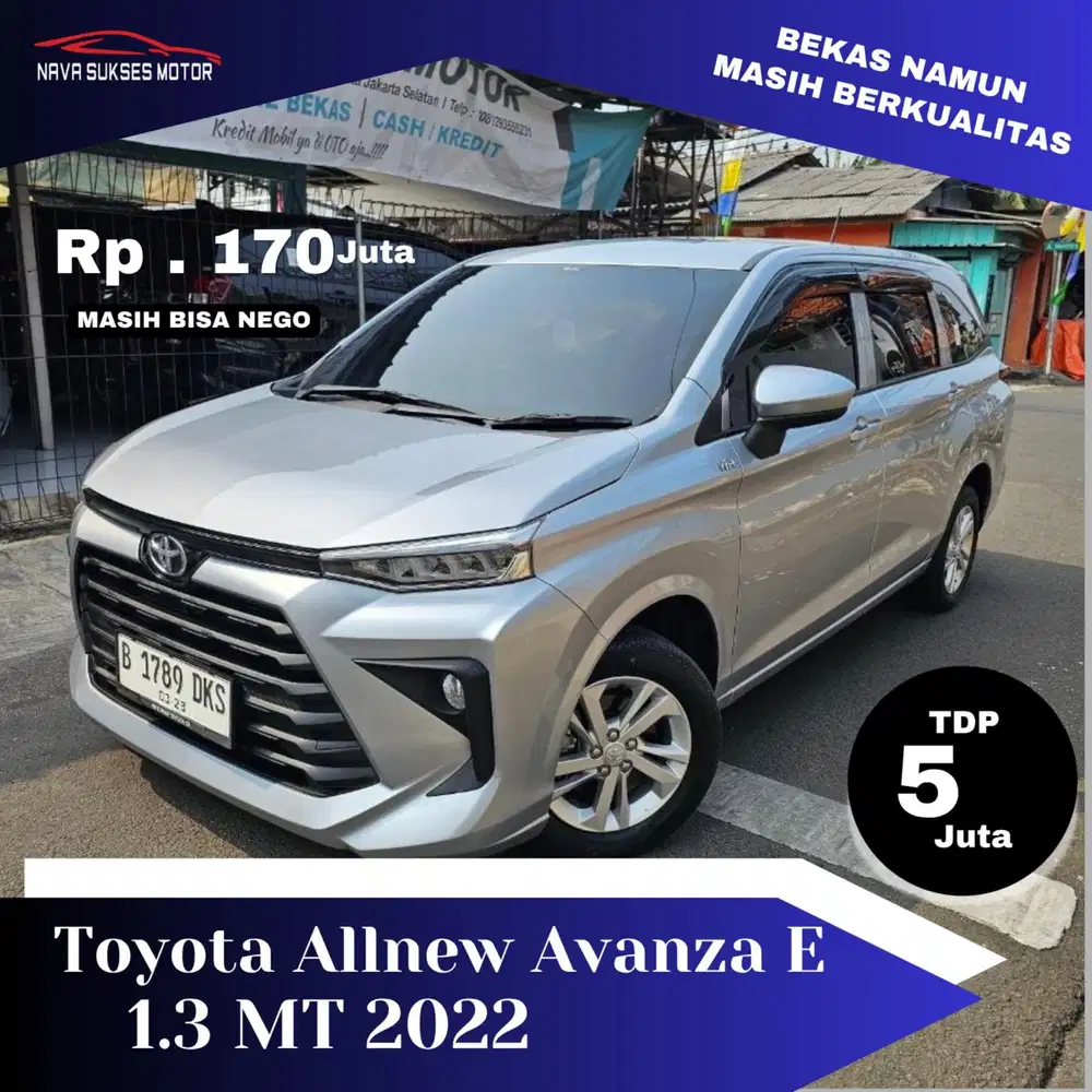 TDP 5 JUTA * AVANZA E MT 2022 *