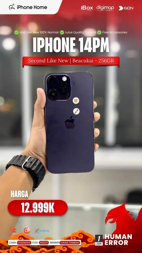 iPhone 14Pm Beacukai 256Gb