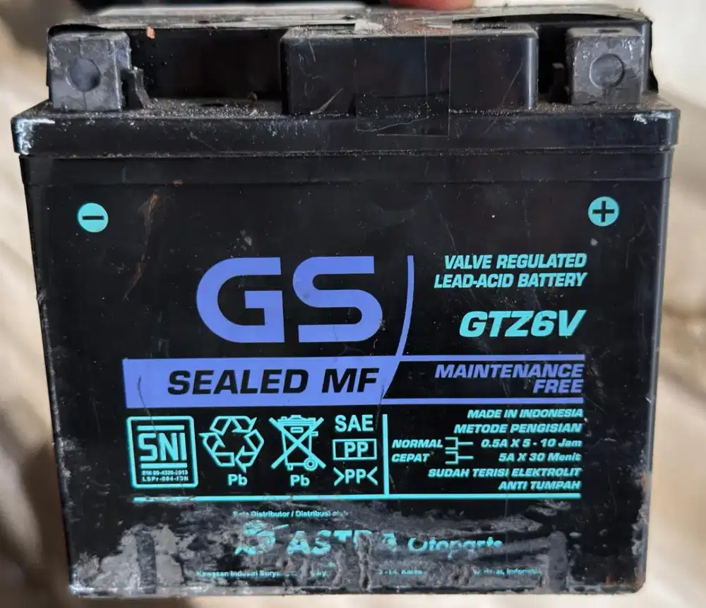 AKI GS Astra Original Bekas ( Mati / Soak )