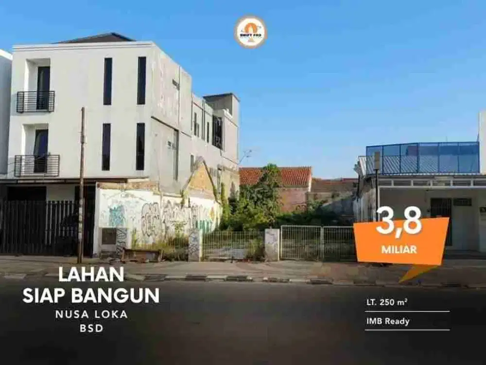 Dijual Tanah Komersial BSD Nusa Loka