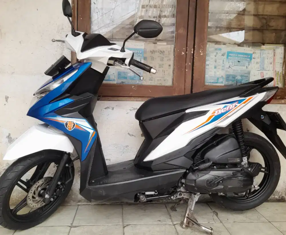Honda beat eco 2019 cbs combi break cw asli putih biru B dki pusat