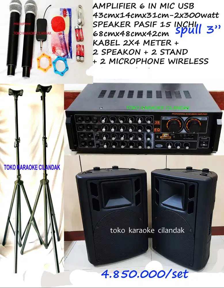 paket speaker baru cocok buat karaoke