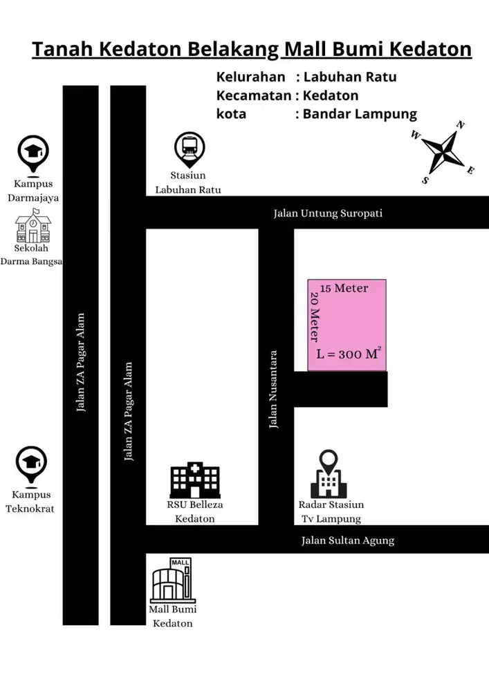 TANAH MURAH SULTAN AGUNG WAYHALIM DI BELAKANG RADAR LAMPUNG
