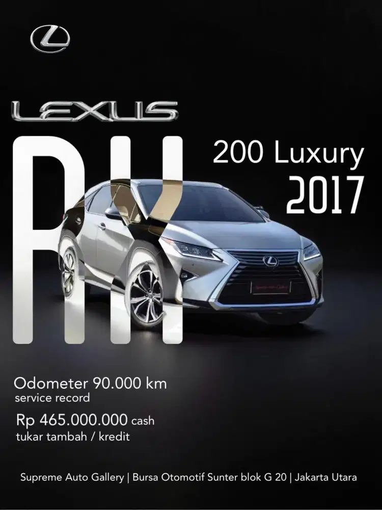 Lexus RX 200 Luxury 2017 Sonic