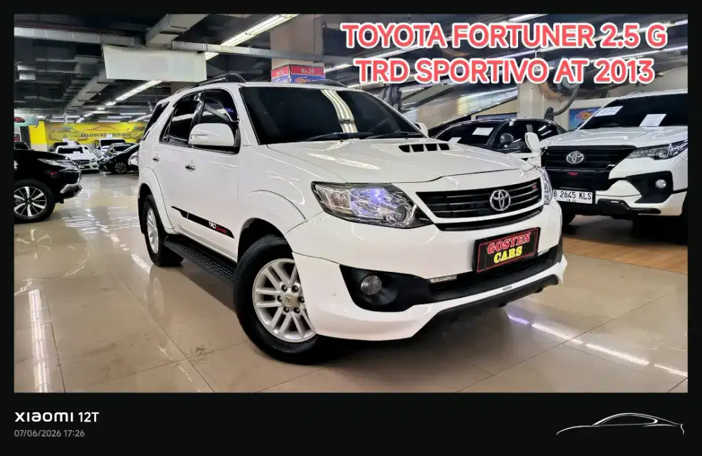 TOYOTA FORTUNER 2.5 G TRD SPORTIVO AT 2013 KONDISI ISTIMEWA