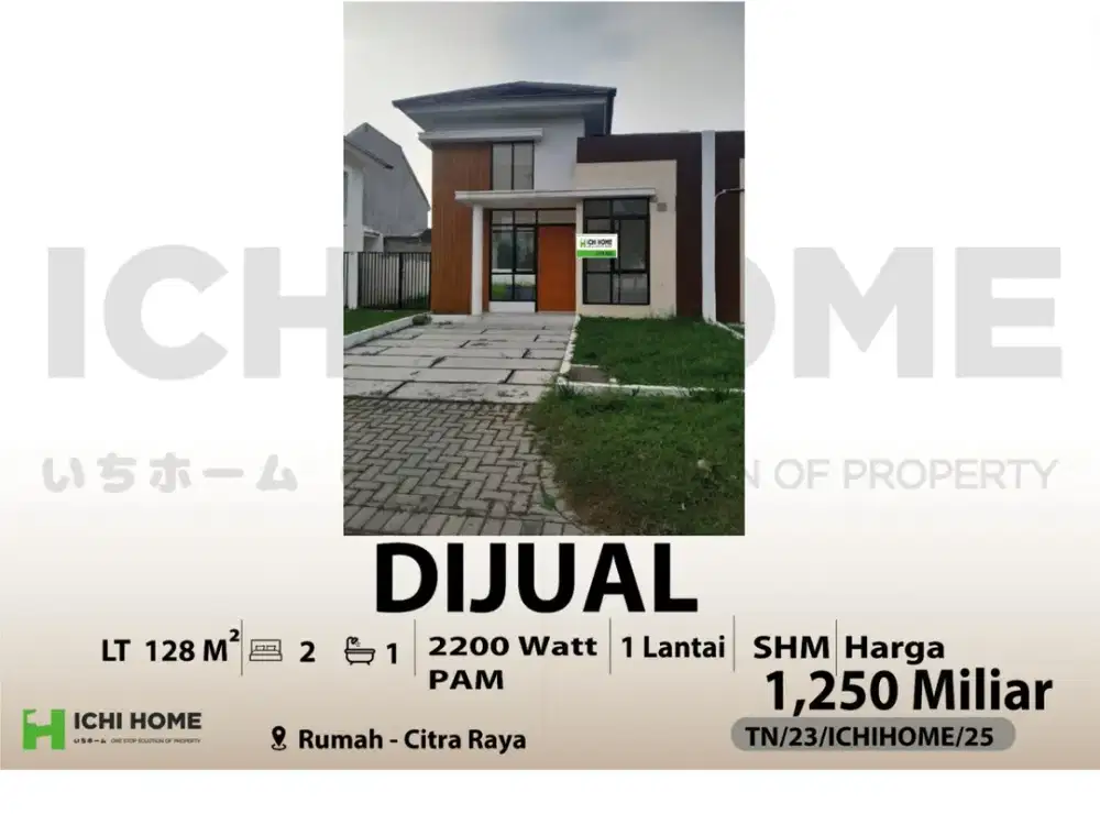 Rumah Cantik Idaman Siap Huni Sudah SHM di Citra Raya Tangerang