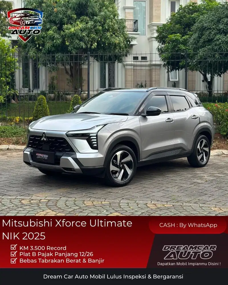 [ LOW KM 3.000 ] Mitsubishi Xforce Ultimate 2025 Silver Non DS Diamond