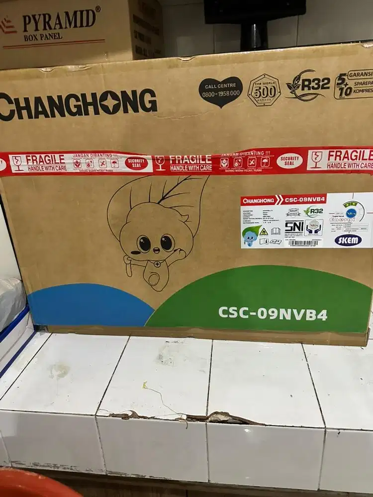 Ac changhong 1pk outdoor nya aja baru segel salah beli