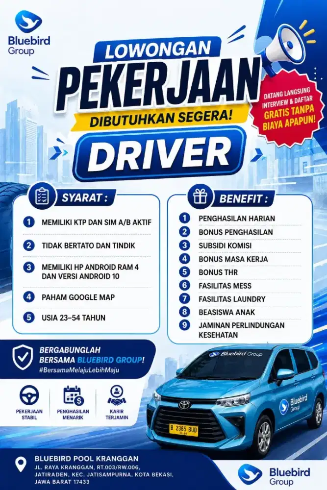 Loker driver blue bird