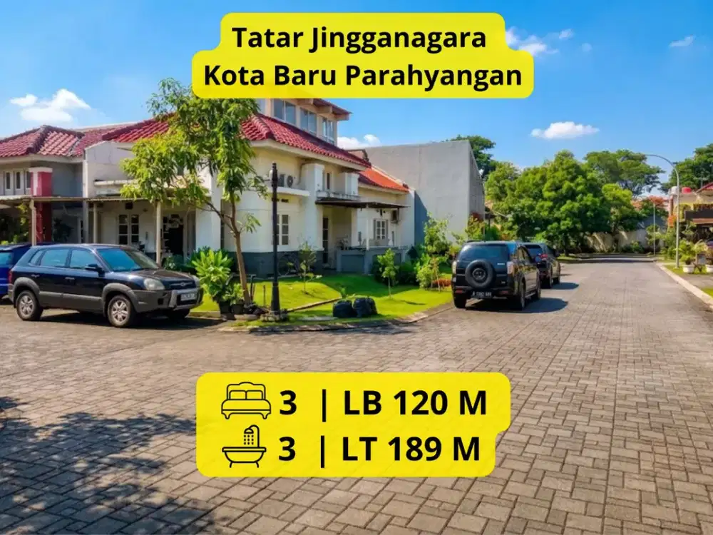 Dijual Cepat Rumah di Tatar Jingganegara – Kota Baru Parahyangan LT 189 m² | LB 120 m² | SHM | TURUN HARGA