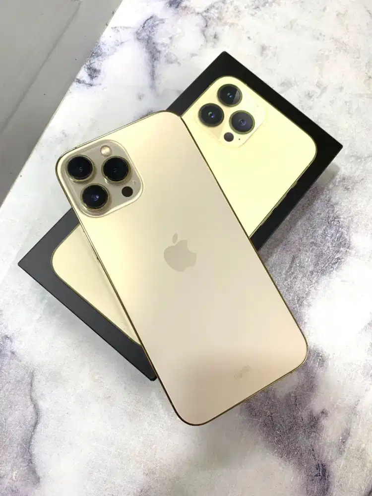 iphone 13 pro max 128GB gold ibox lengkap