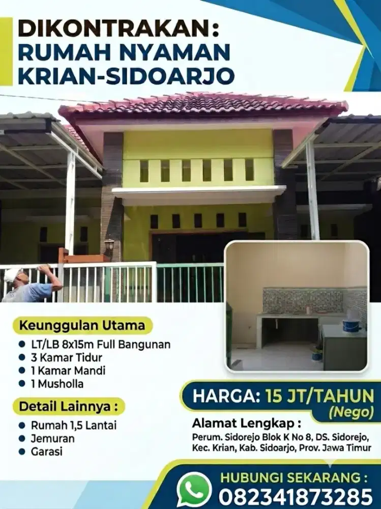 Di kontrakan rumah daerah Sidorejo