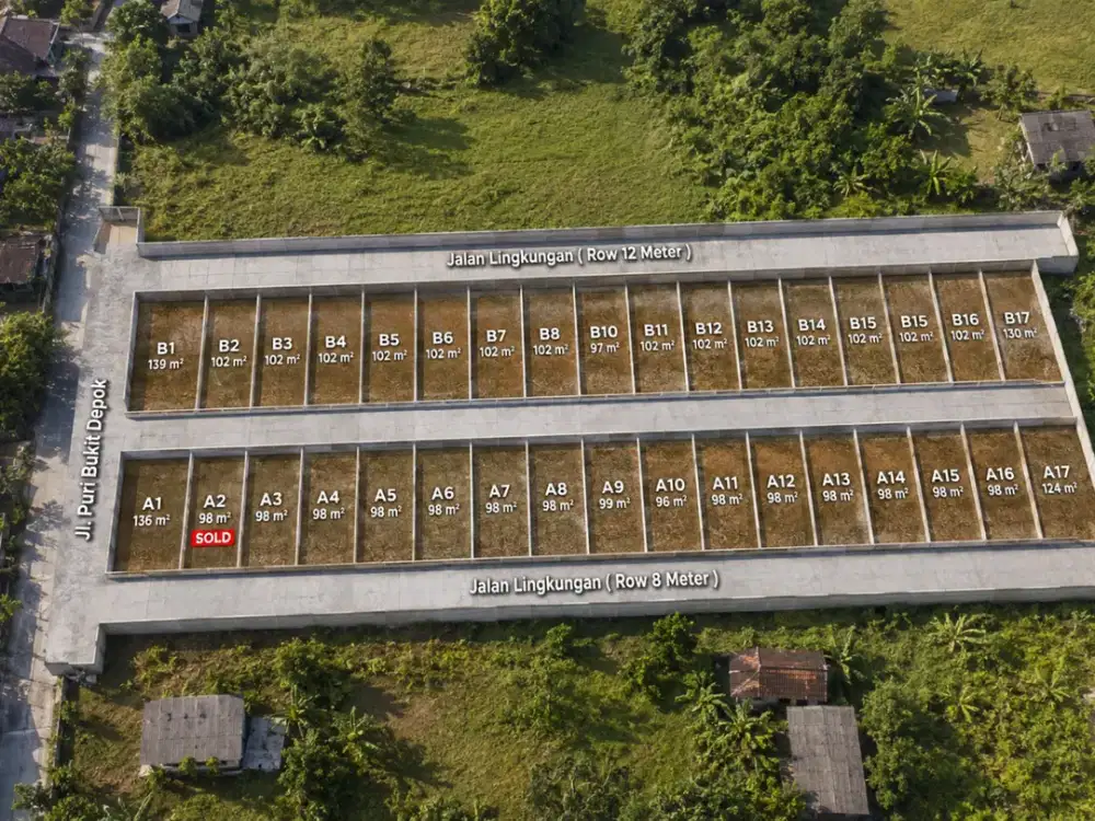100 Jt-an Tanah Kavling Dekat Stasiun Citayam, Bisa Cicil 12x