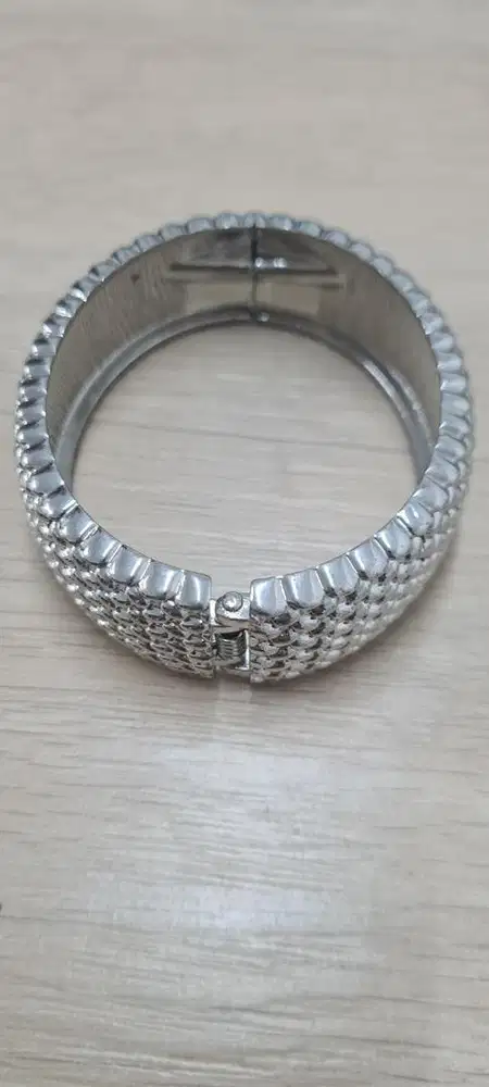 Gelang tangan premium silver bangle