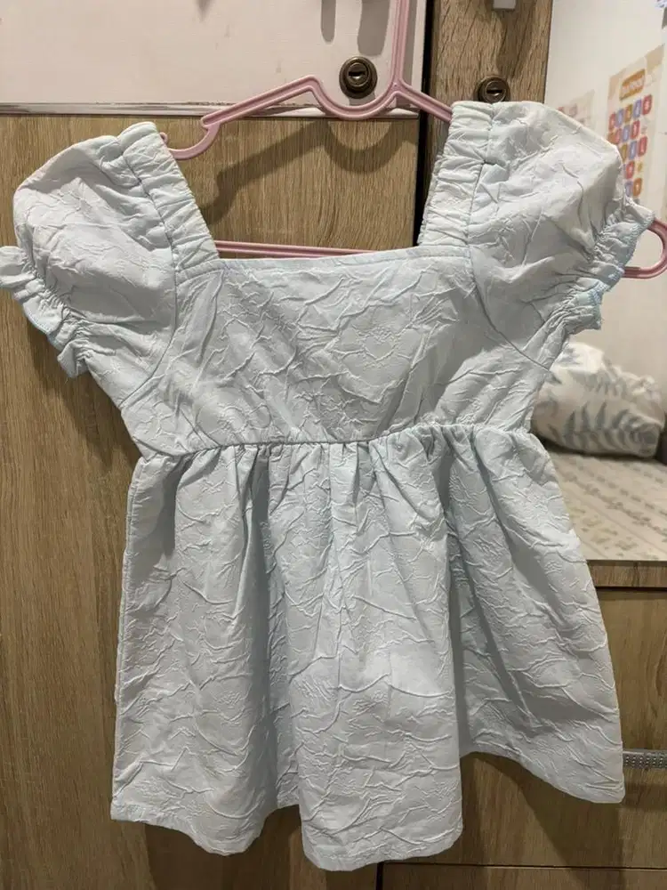 Dress bayi biru muda preloved
