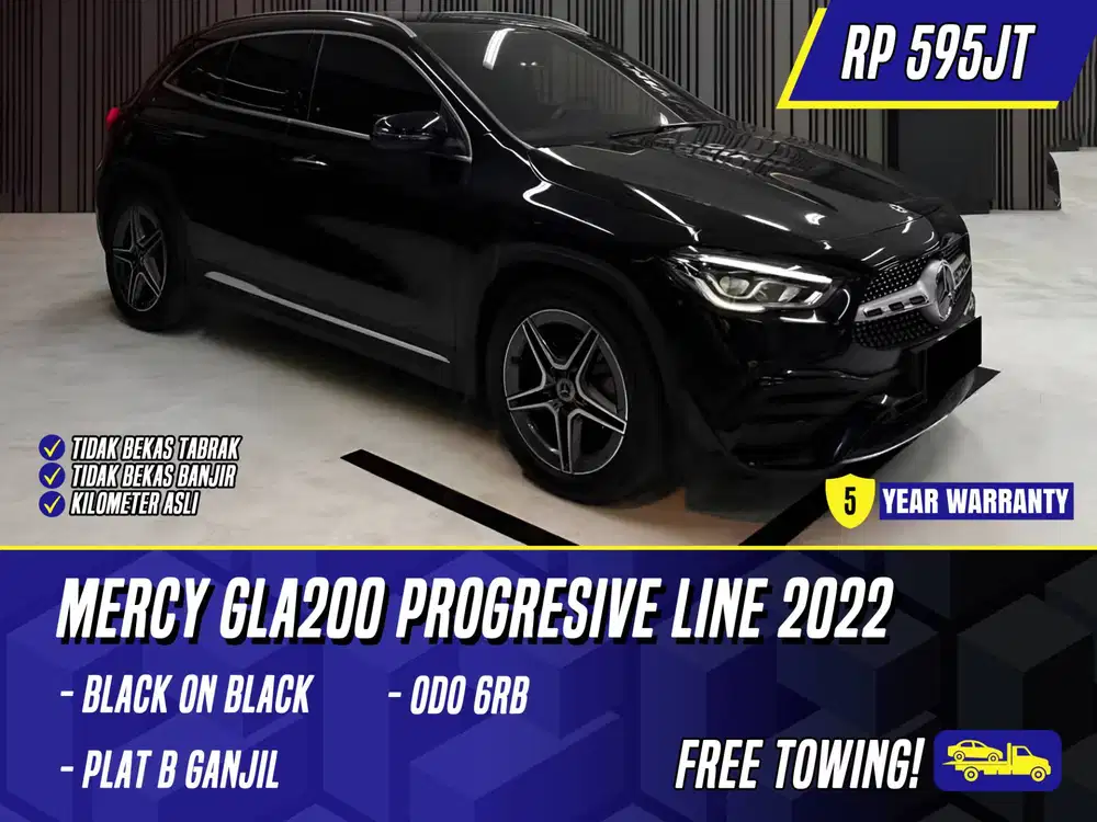 Mercedes Benz GLA200 Progresive Line 2022 Black Hitam Mercy GLA 200