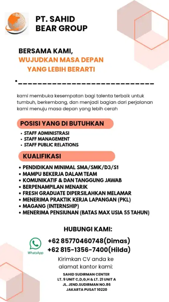 DI BUTUHKAN SEGERA!!