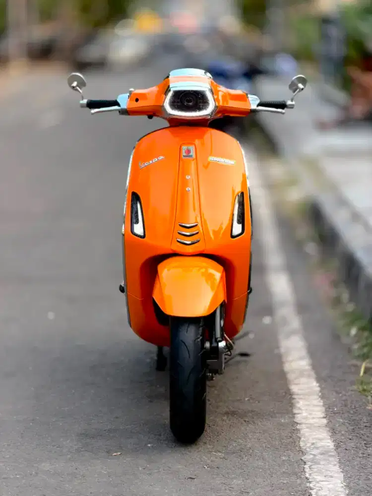 VESPA SPRINT 150 IGET ABS 2018 OREN MODIF- TERMURAH SEINDONESIA