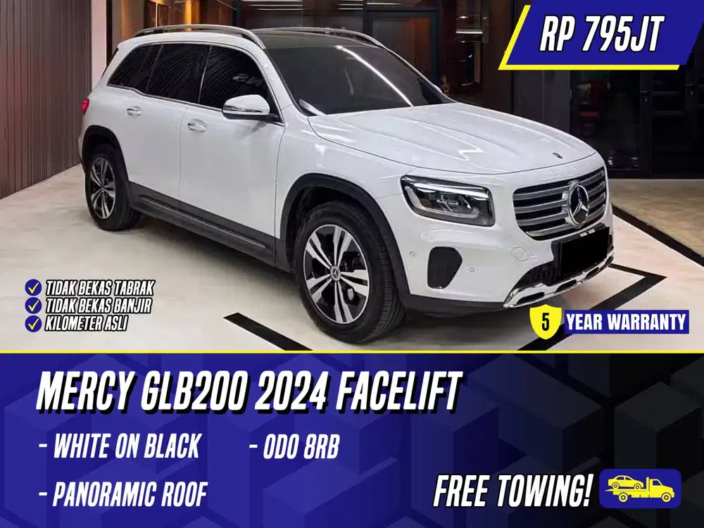 Mercedes Benz GLB200 2024 Facelift White on Black Putih Mercy GLB 200