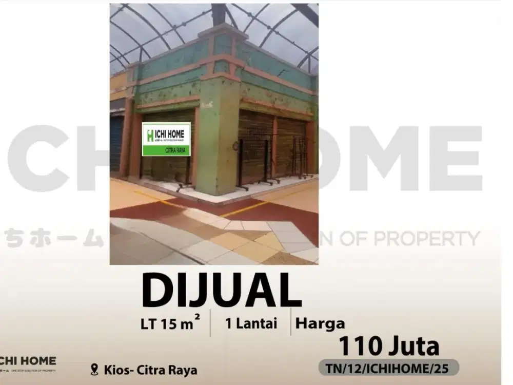 Kios Super Murah Siap Pakai di Citra Raya Tangerang