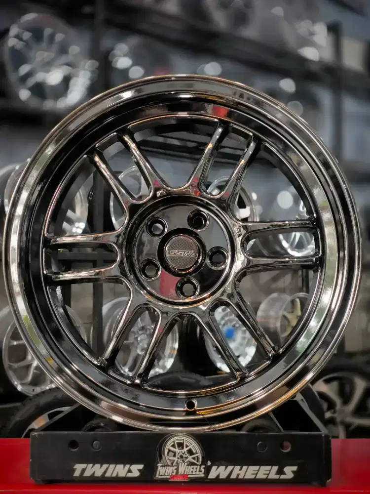 Rpf1 Black chrome By SSW Thailand R17 Pcd 5x100 Lebar 7,5 ET 42