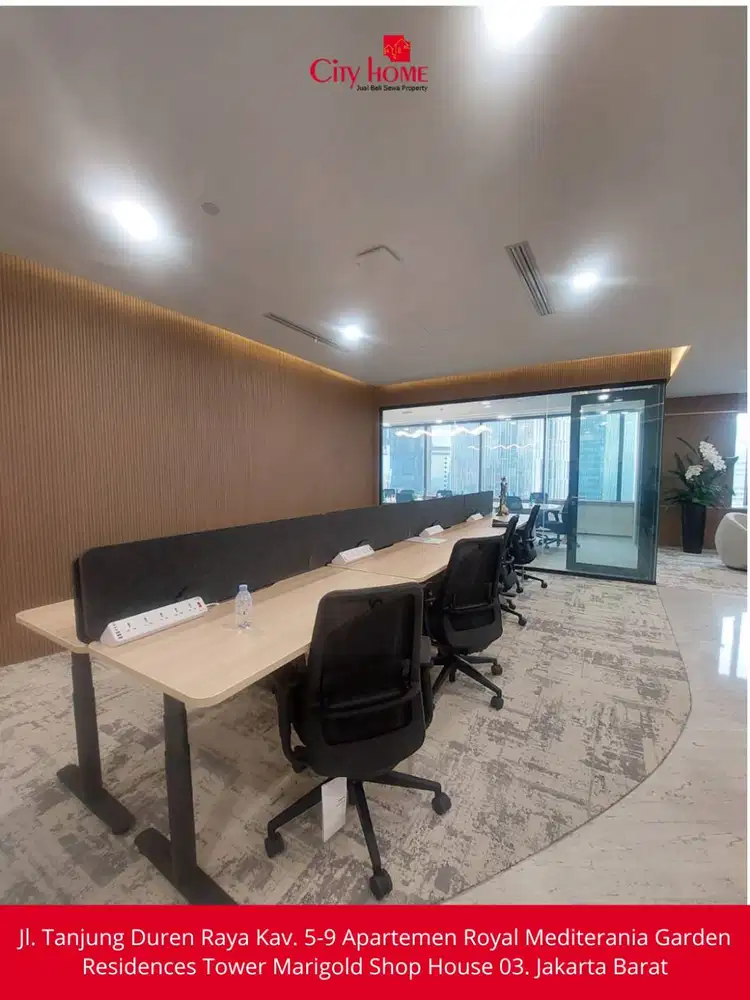 Disewakan Office Space 100 m² Fully Furnished di CBD Jakarta Pusat