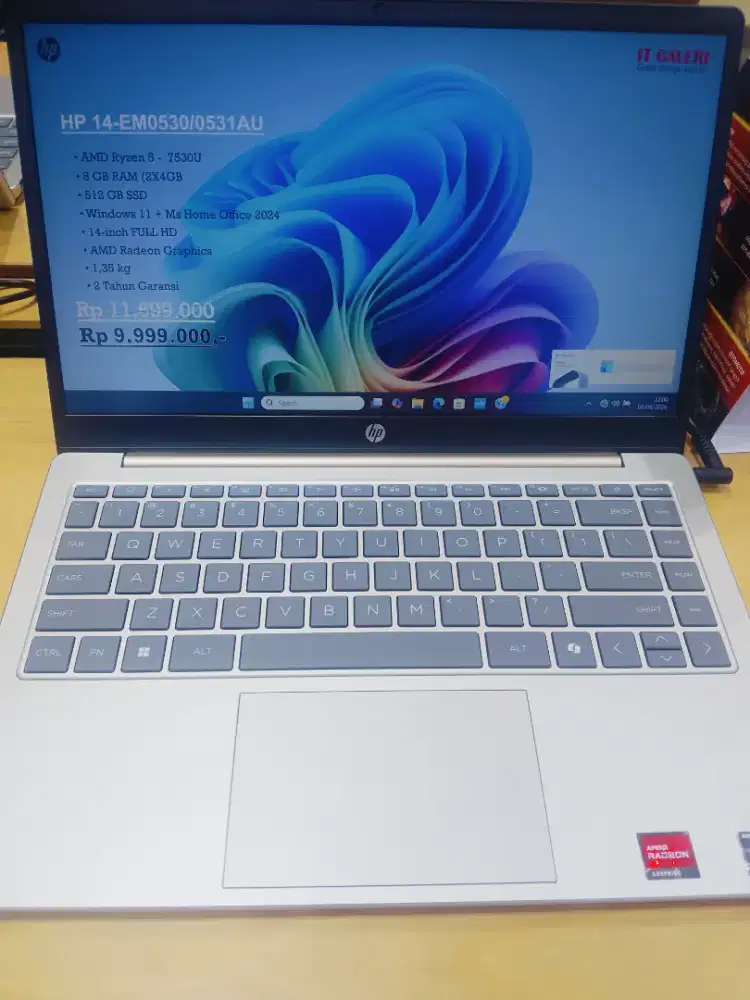 Laptop HP 14-EM0530/0531AU  8GB+512GB