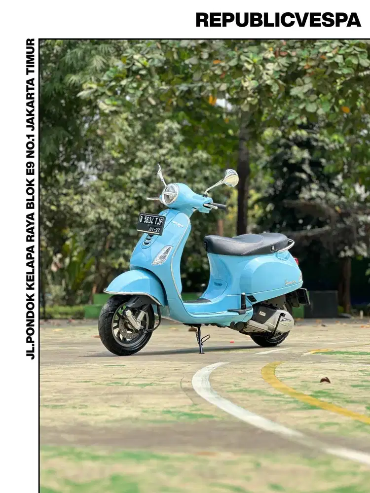 TERMURAH PIAGGIO VESPA LX 125 IGET FACELIFT TAHUN 2021 BLUE CAPRI