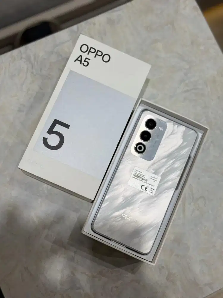Oppo A5 8/128Gb Mist White Garansi Resmi Indonesia