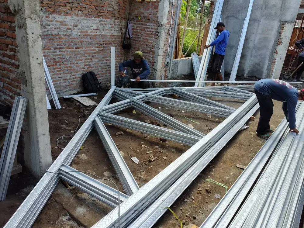 Bongkar Atap Ganti Dgn Genteng Beton Mutiara & Baja Ringan Kencana
