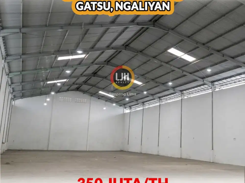 Disewakan Gudang Kic Siap Pakai LT 1200M2 LB 867M2,