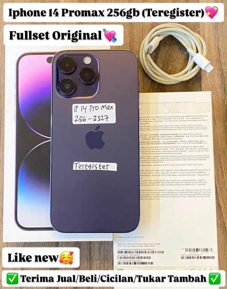 Iphone 14 Promax 256 Gb Deep Purple Teregister
