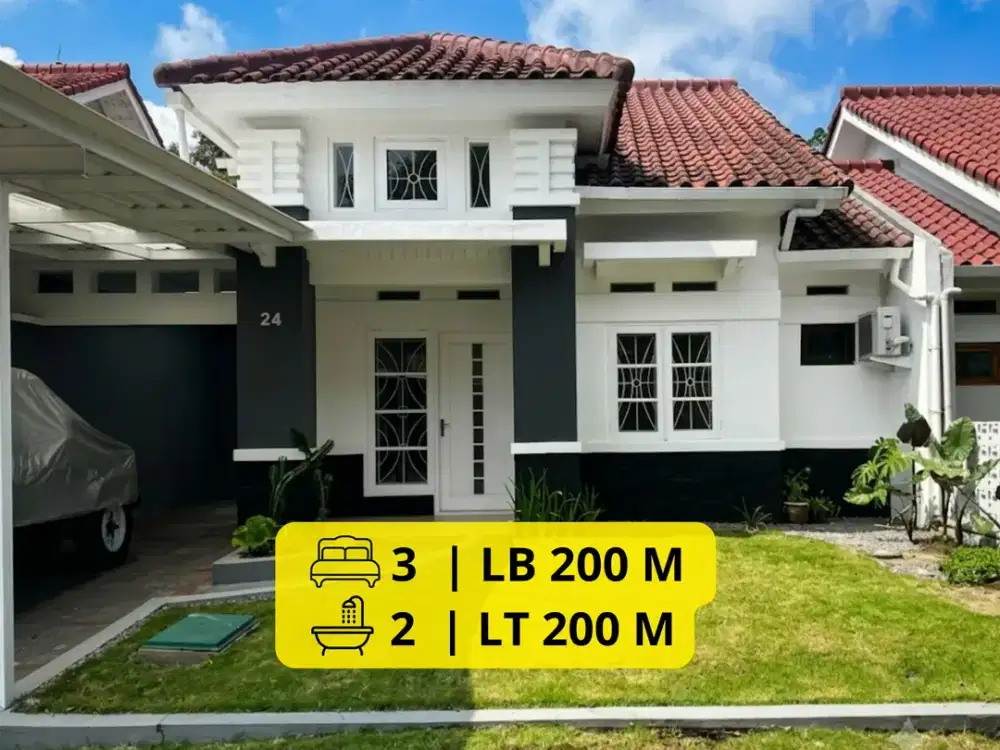 Disewakan Rumah Furnished di Tatar Jingganegara – Kota Baru Parahyangan LT 200 m² | LB 200 m² | 3 KT | Rp 125 Juta/Tahun