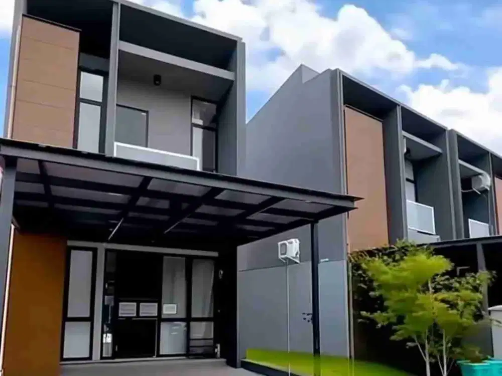 Rumah siap huni dengan kolam renang dalam Cluster di Bekasi Timur