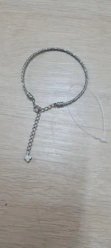 Gelang wanita titanium premium, stanless anti karat simple