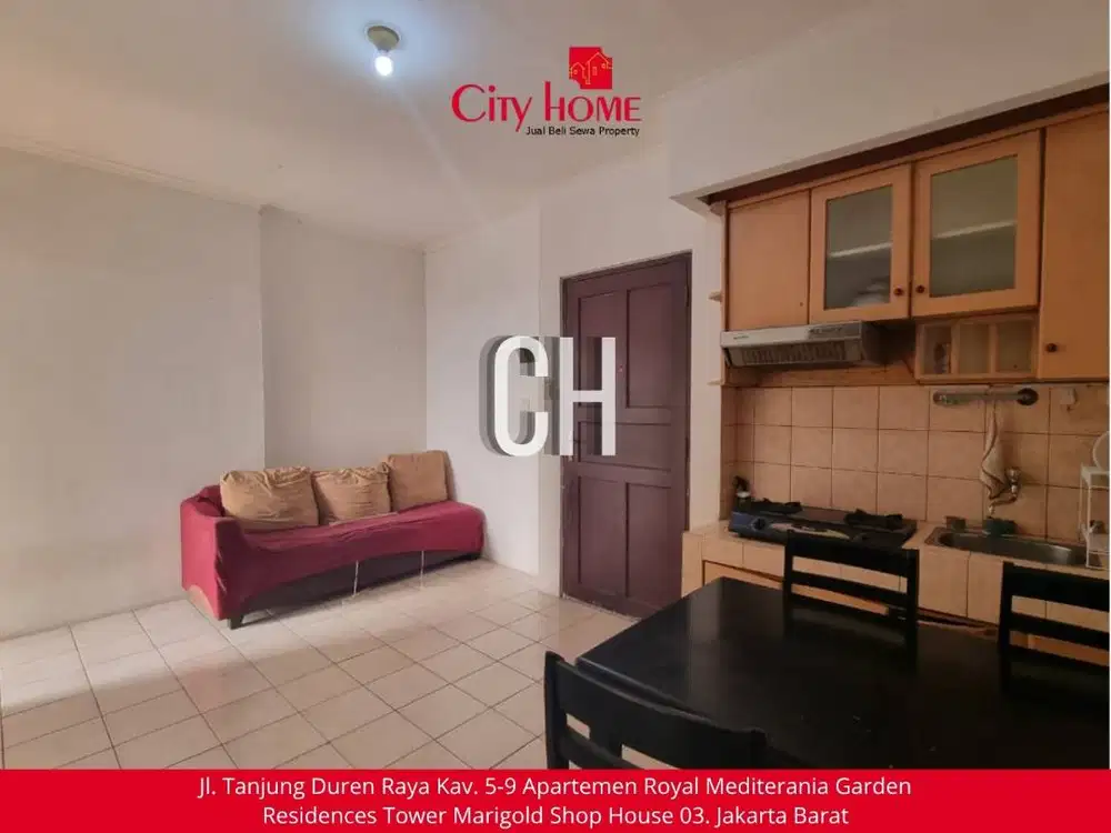 Dijual Apartemen Furnished 2 BR di Mediterania Garden Residence 1