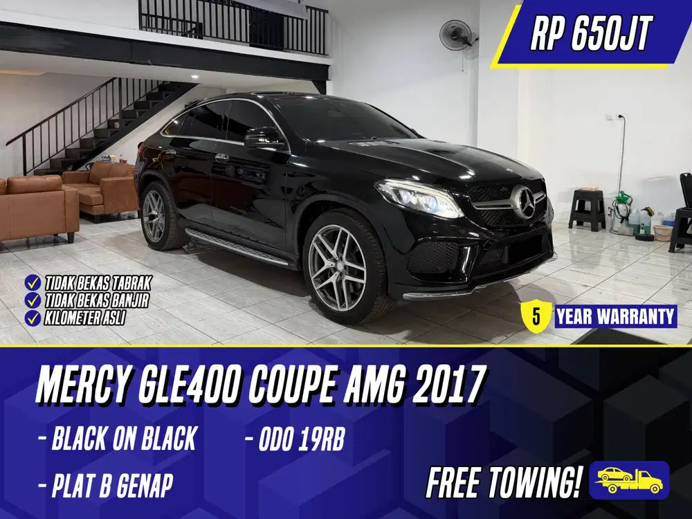 Mercedes Benz GLE400 Coupe AMG 2017 NIK 2016 Black Hitam Mercy GLE 400