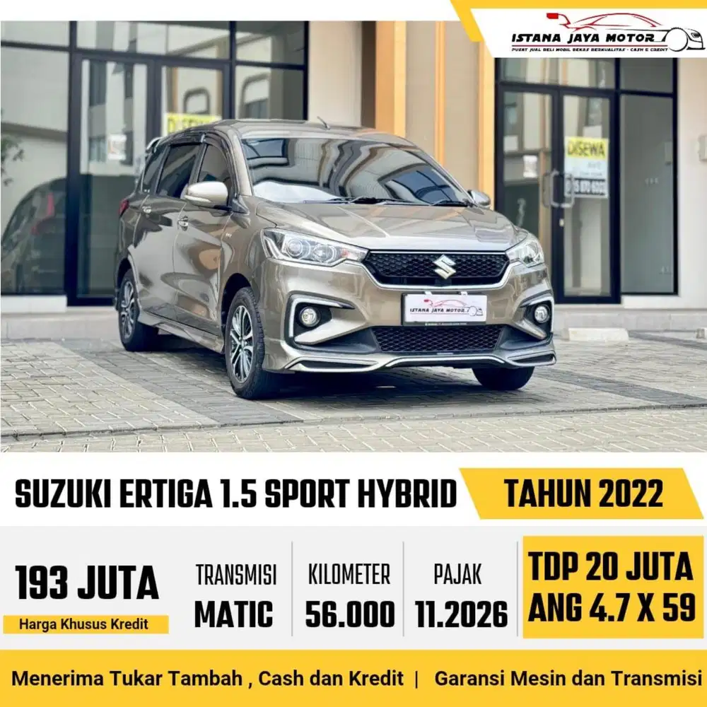 Suzuki Ertiga Sport Hybrid AT th 2022 #istana jaya motor