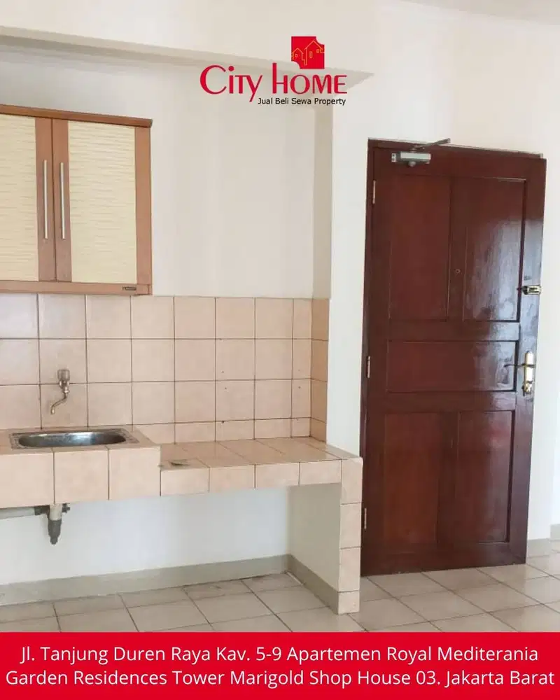 Jual Apartemen 2 BR Unfurnished di Mediterania Garden Residence 1