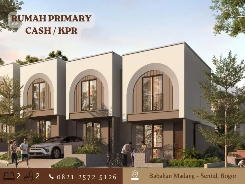 Rumah 2LT Mediterranean Modern Citra City Sentul Mulai 999JT FREE Biaya biaya