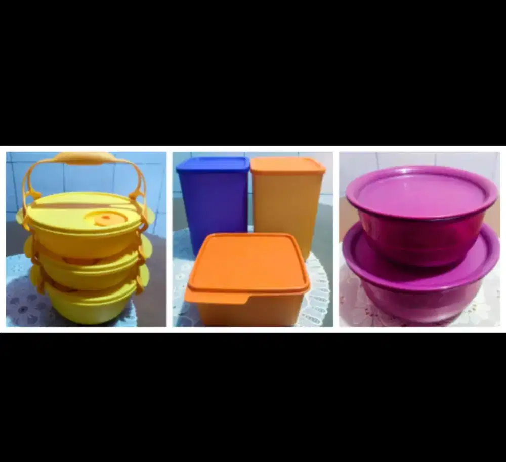 Jual Rantang Susun/Toples/Mangkuk Tupperware Original