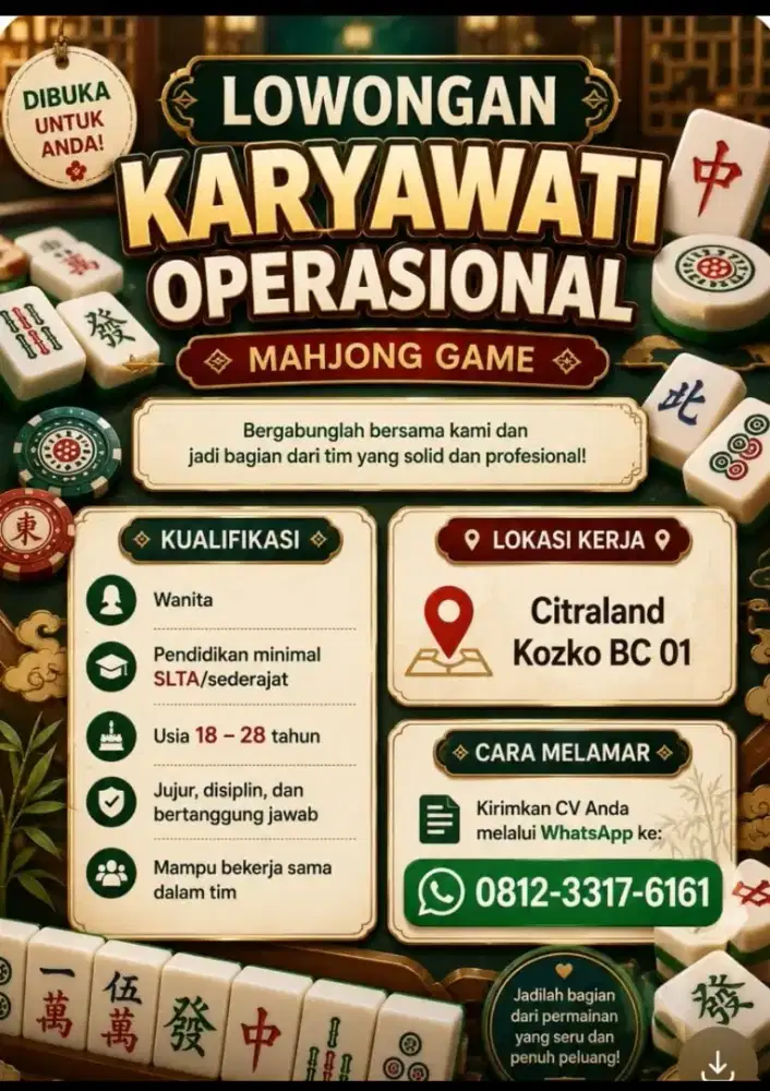 Dicari karyawati