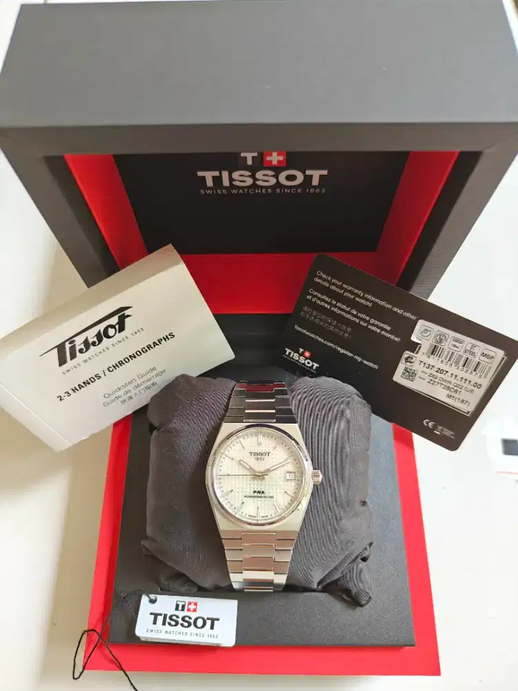Tissot PRX powermatic 80 MOP 35mm T137207 original bekas bagas normal