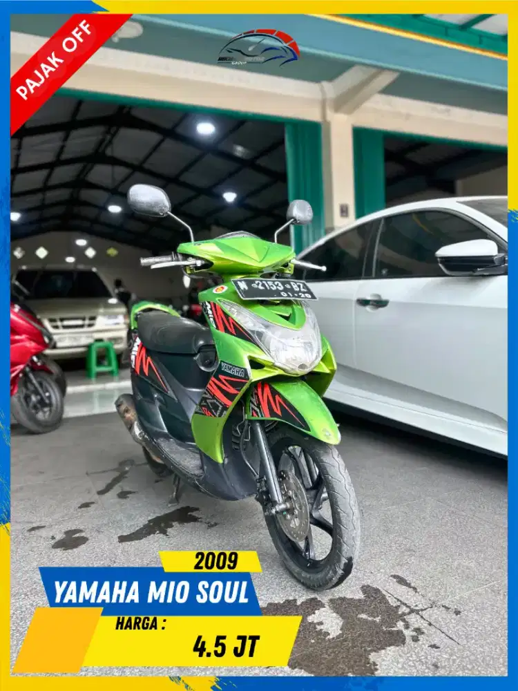 YAMAHA MIO SOUL 2009 PAJAK OFF MURAH BOSSKU HIKMAH MOTOR KEPUH MALANG